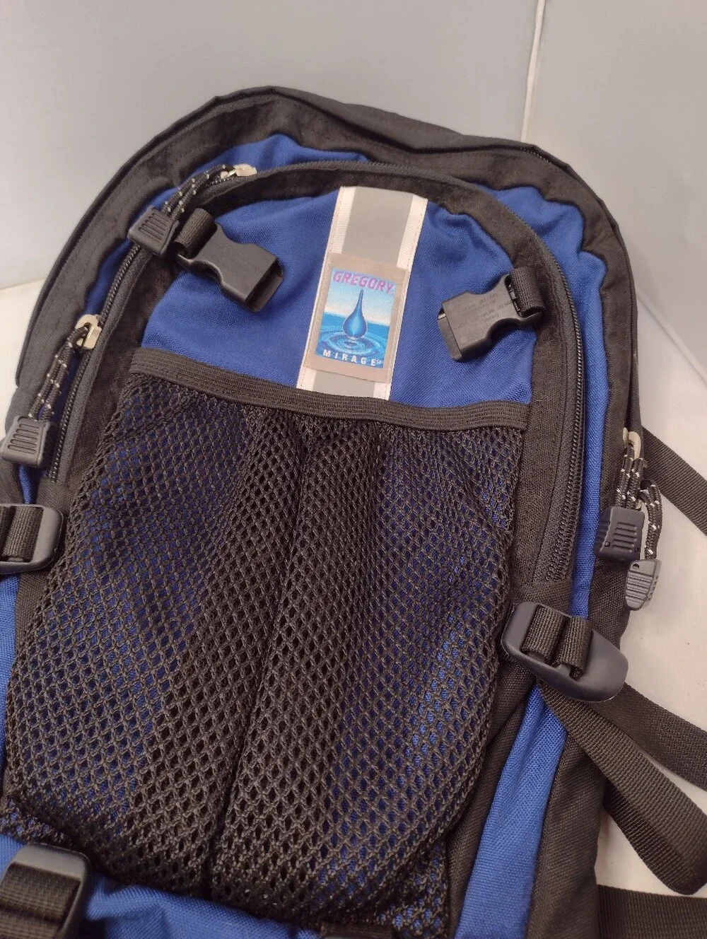 Vintage Gregory Mirage Daypack Hiking Backpack Blue Black Trail Outdoor P3